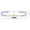 PUENTE DE LUCES AZUL CON BARRA SECUENCIAL INTEGRADA DELTA TRAFFIC CE R65 CEPE ONU