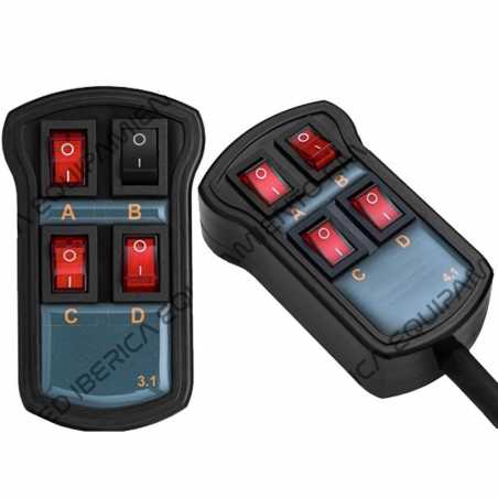 MANDO DE CONTROL GENÉRICO PARA PUENTES DE LUCES O MÁS DISPOSITIVOS CON SOPORTE SALPICADERO