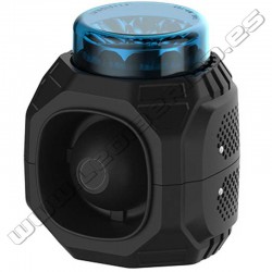 Lanzadestellos led con sirena PRO 240 km/h CE R65 azul Raptor