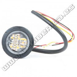 Luz perimetral empotrable alta potencia CE R65 azul o ámbar