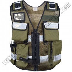 Chaleco táctico multibolsillos cordura 600D camo