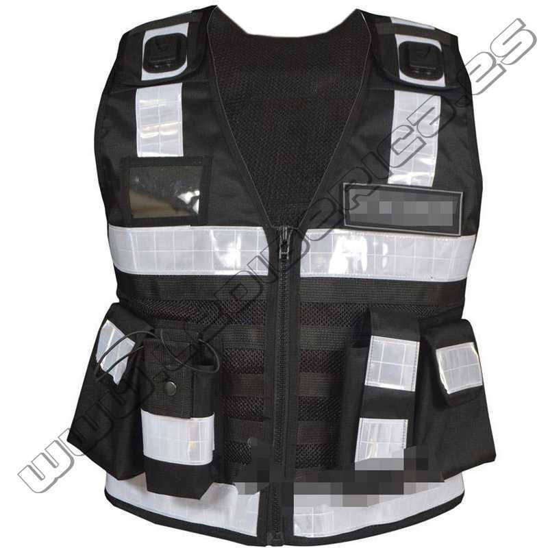 Chaleco táctico multibolsillos cordura 600d negro
