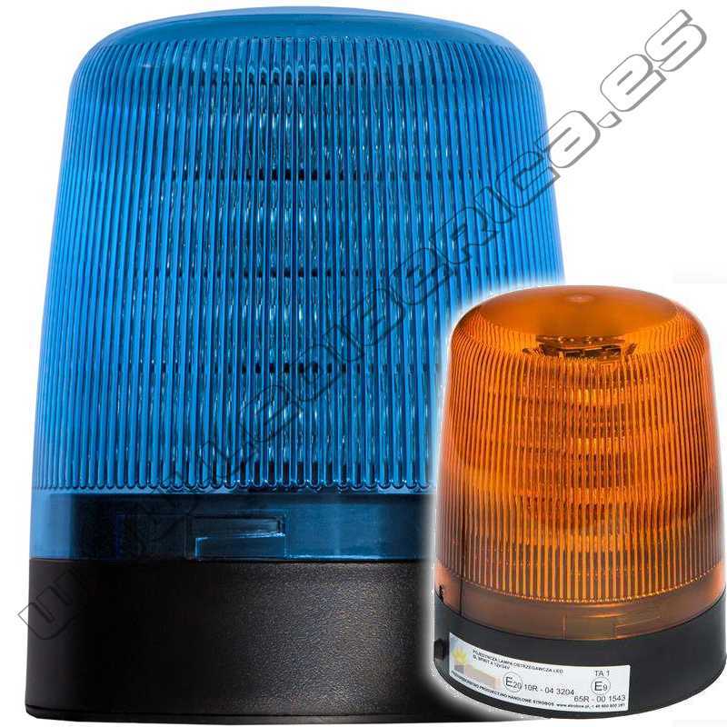 rotativo lanzadestellos led alta potencia CE R65 Spirit azul o ámbar