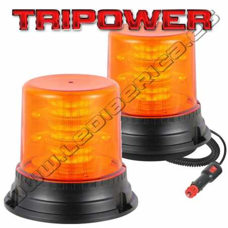 ROTATIVO LED ALTA POTENCIA TRIPOWER CE R65