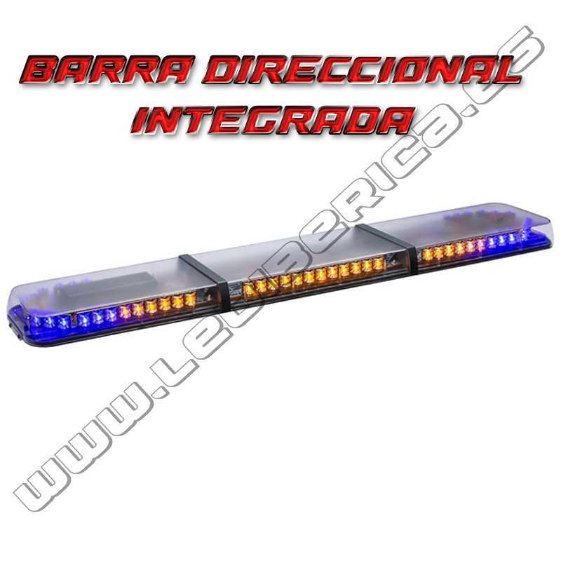 Puente de luces azul con barra secuencial integrada Delta Traffic CE R65