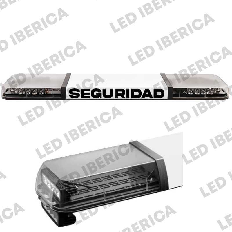 PUENTE DE LUCES SEGURIDAD CON CARTEL ILUMINADO 110CM