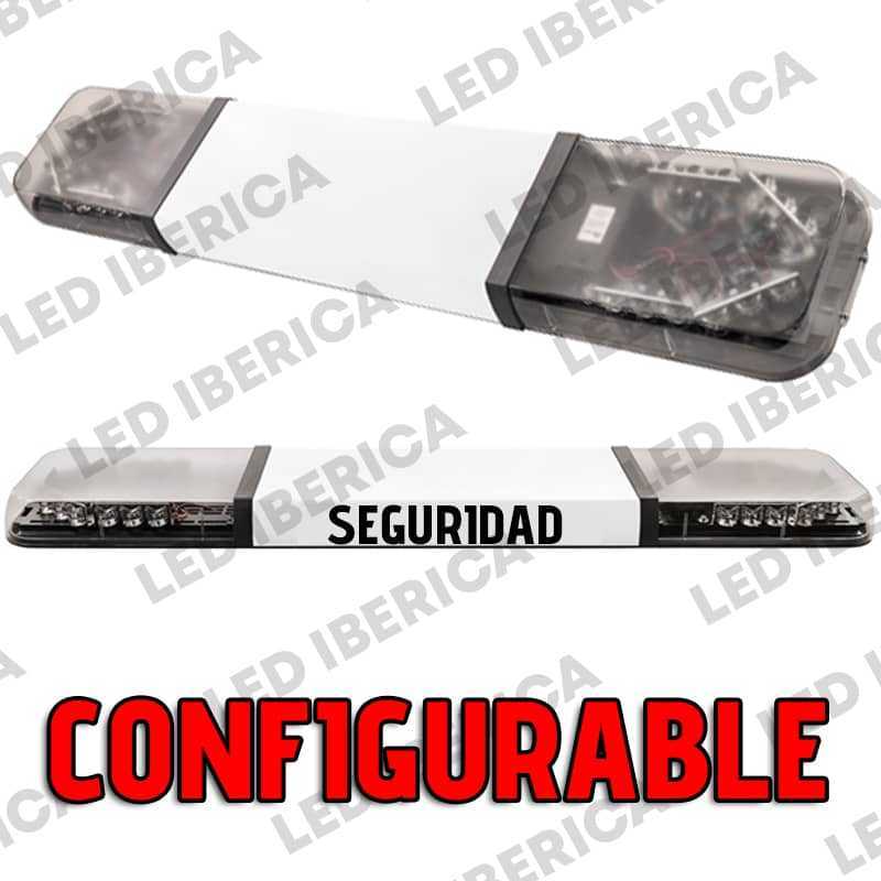 PUENTE DE LUCES SEGURIDAD CON CARTEL ILUMINADO 110CM