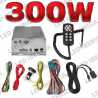 Centralita sirena 300w salida doble altavoz 12v o 24v con megafonia y control luces