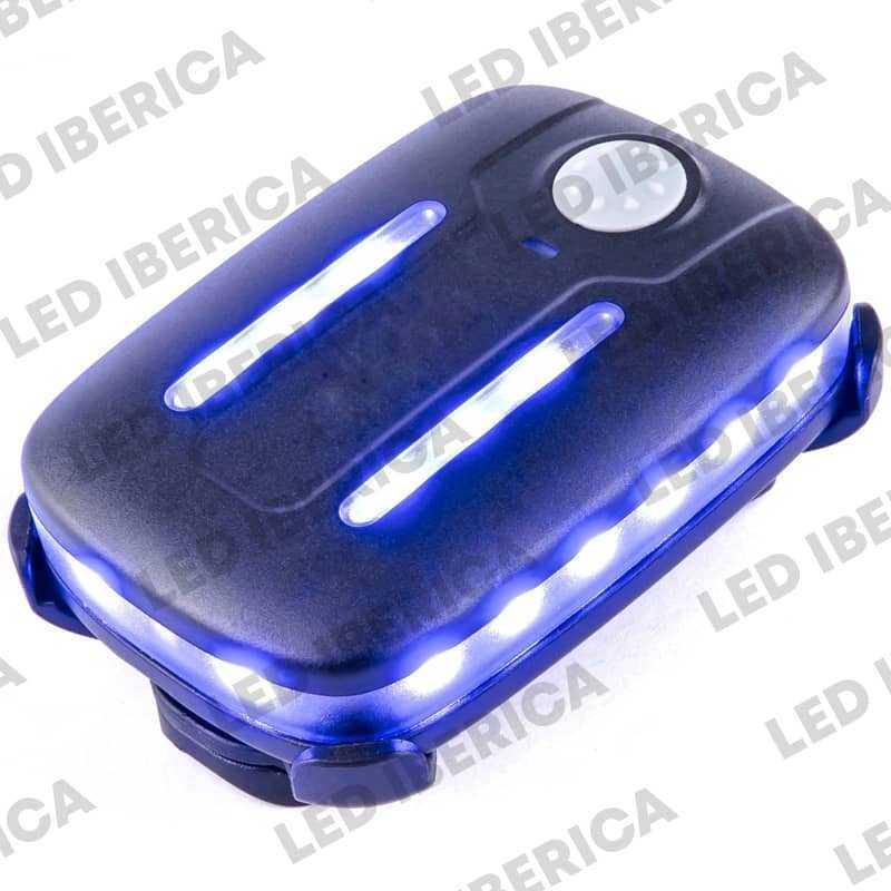 SEÑALIZADOR LED AZUL RECARGABLE USB-C MOLLE TAC001