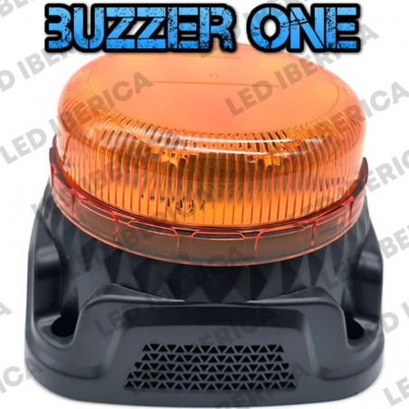 ROTATIVO LANZADESTELLOS CON ALARMA 100DB AMBAR CE R65