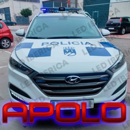 Puente de luces Apolo versión policial en "V" 1100mm Canbus CE R65
