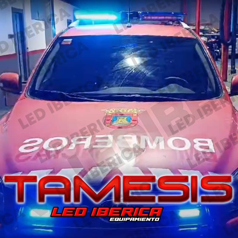 PUENTE LED TAMESIS AZUL CE R65 CON SIRENA 100W Y MANDO