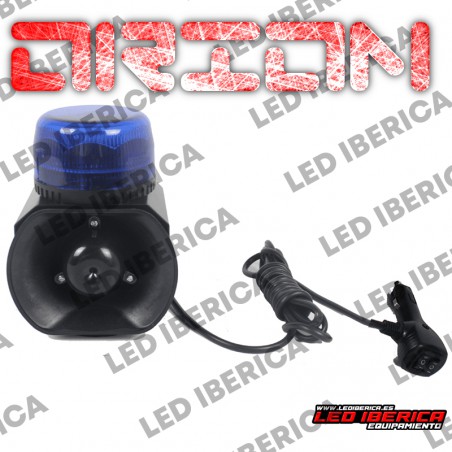 ROTATIVO LED MAGÉTICO CON SIRENA INTEGRADA 40W ORIÓN