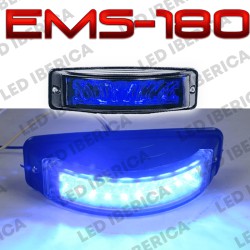 LUZ PERIMETRAL TINTADA AZUL EMS180 CE R10 SEMICIRCULAR
