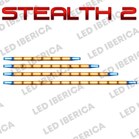 BARRA DIRECCIONAL STEALTH2 CON LATERALES AZULES CE R10 + MANDO