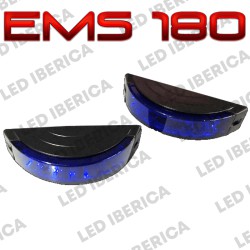 LUZ PERIMETRAL TINTADA AZUL EMS180 CE R10 SEMICIRCULAR