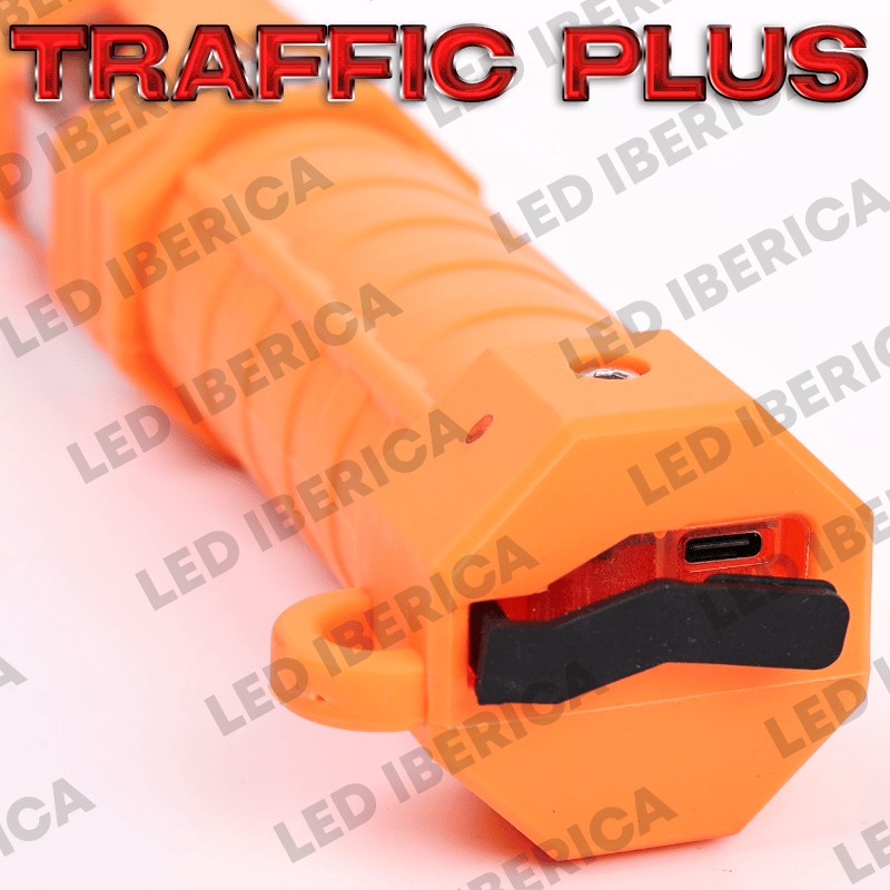 SEÑALIZADOR LED ALTA POTENCIA ARMADURA DE GOMA TRAFFIC PLUS