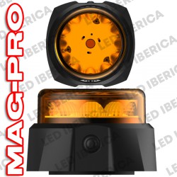 ROTATIVO LED ÁMBAR RECARGABLE MAGNÉTICO CE R65 MAG-PRO