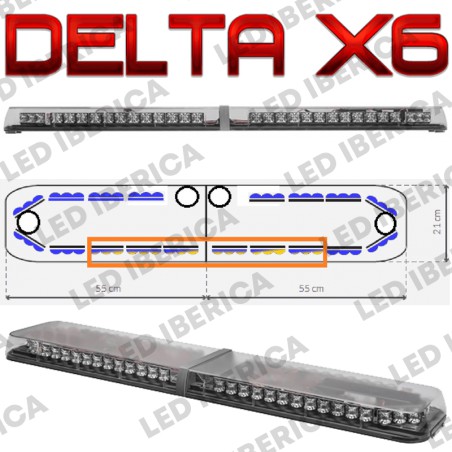 PUENTE PRIORITARIO DELTA X6 BARRA DIRECCIONAL Y FOCOS CE R65