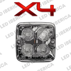 FLASHER X4 LEDS ALTA POTENCIA 18 PROGRAMAS CE R10