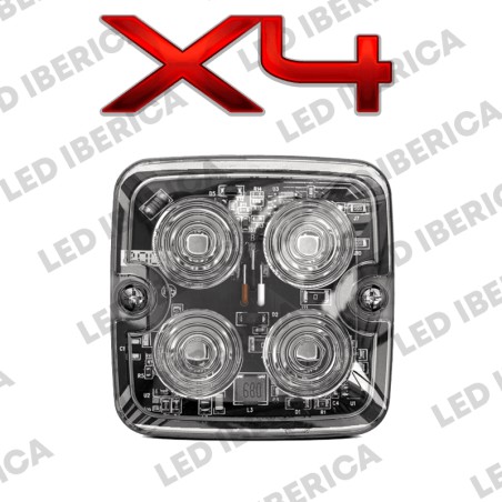 FLASHER X4 LEDS ALTA POTENCIA 18 PROGRAMAS CE R10