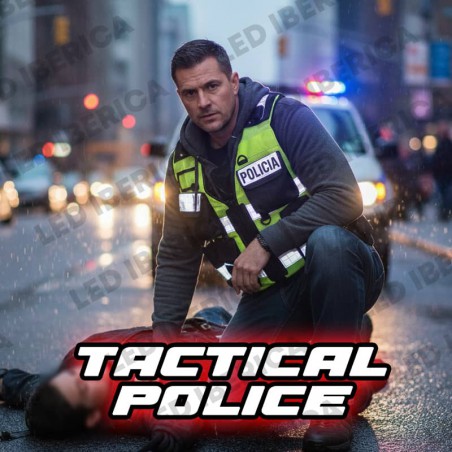 Chaleco táctico multibolsillos cordura 600d amarillo fluor y negro