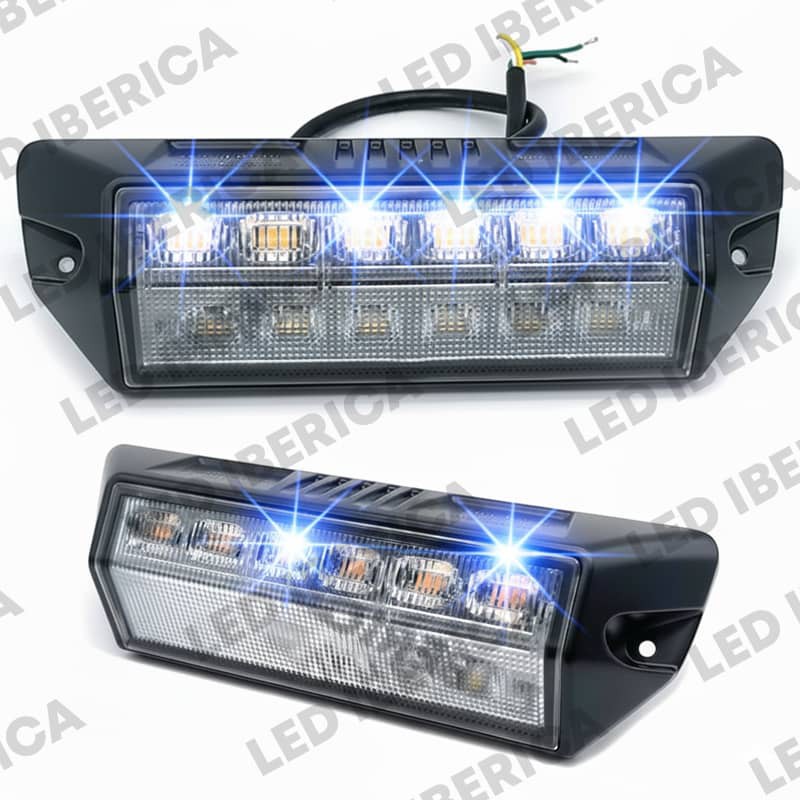 LUZ PERIMETRAL DESTELLOS Y LUZ BLANCA TRABAJO EMS-02