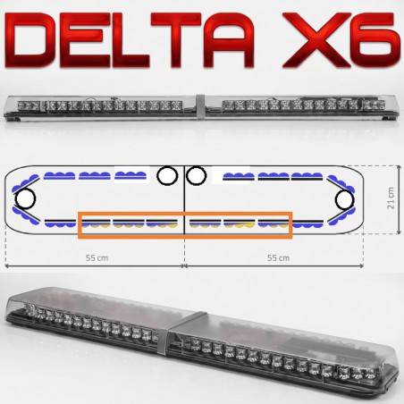 PUENTE PRIORITARIO DELTA X6 BARRA DIRECCIONAL Y FOCOS CE R65