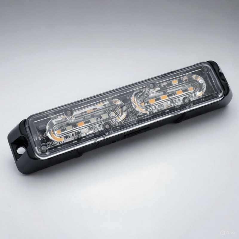 luz perimetral DUAL COLOR ámbar azul Actron CE R65 multivolt