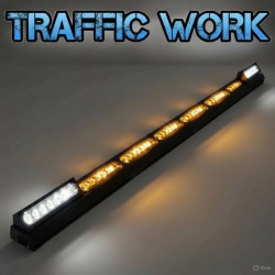 BARRA TRAFFIC WORK CON LEDS BLANCOS DE TRABAJO CE R10
