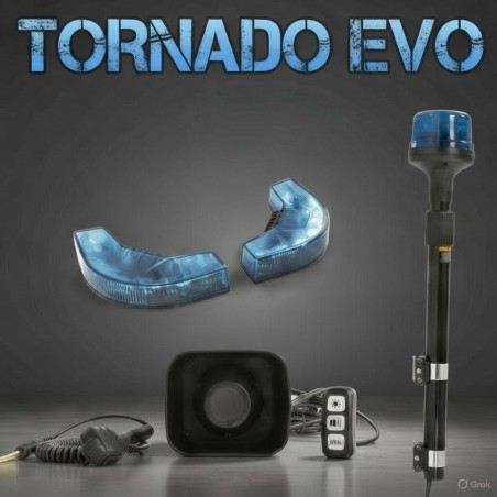 KIT PARA MOTO TORNADO EVO AZUL CE R65 CON MEGAFONÍA