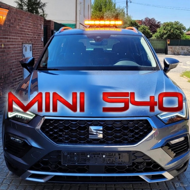 PUENTE MINI 540 CE R65 ÁMBAR 585MM MAGNÉTICO CON TOMA MECHERO