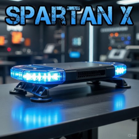 Mini puente Spartan X con sirena 150W 240 km/h agarre CE R65