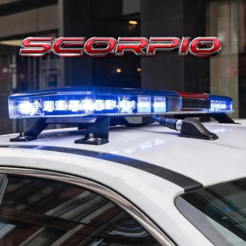 Puente de luces Scorpio 1100mm CE R65 policial y emergencias