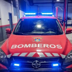 PUENTE LED TAMESIS AZUL CE R65 CON SIRENA 100W Y MANDO