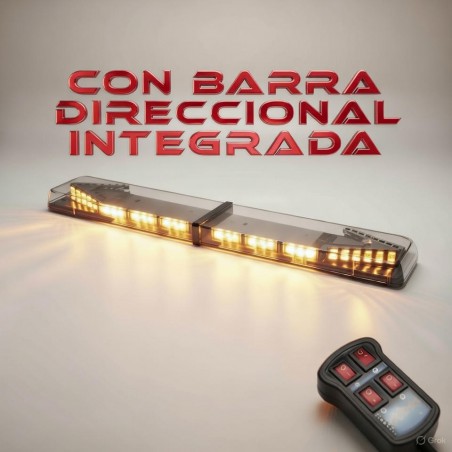 Puente de luces ámbar con barra direccional integrada CE R65 110cm Road Traffic