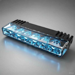 Luz direccional ultraplana rejilla frontal camuflados CE R65