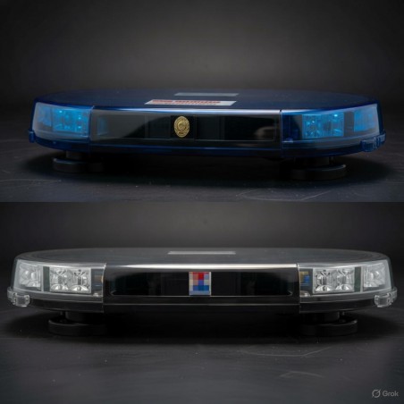 Mini puente azul con sirena 80w Haze CE R65 imanes PROFESIONALES