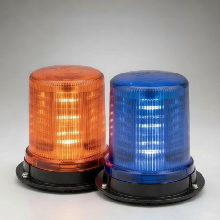 Rotativo lanzadestellos sincronizable Titán 128 leds CE R65 multivolt 154mm x 149mm