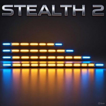 BARRA DIRECCIONAL STEALTH2 CON LATERALES AZULES CE R10 + MANDO