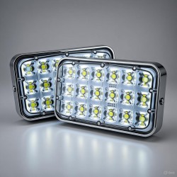 PANEL LED AMBULANCIA BOMBEROS ALTA POTENCIA CROMADO