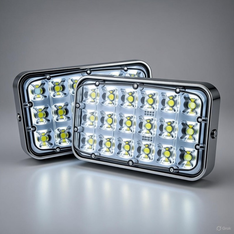 PANEL LED AMBULANCIA BOMBEROS ALTA POTENCIA CROMADO