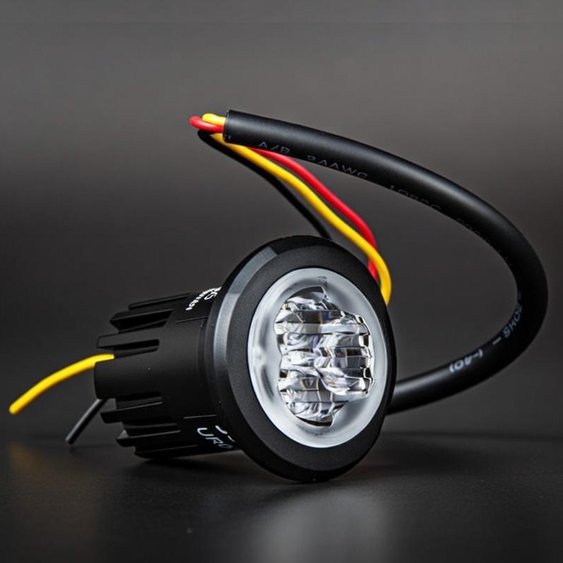 Luz perimetral empotrable alta potencia CE R65 azul o ámbar