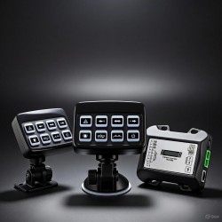 Mando de control programable SW8 con siren kill para puentes barras y sirena