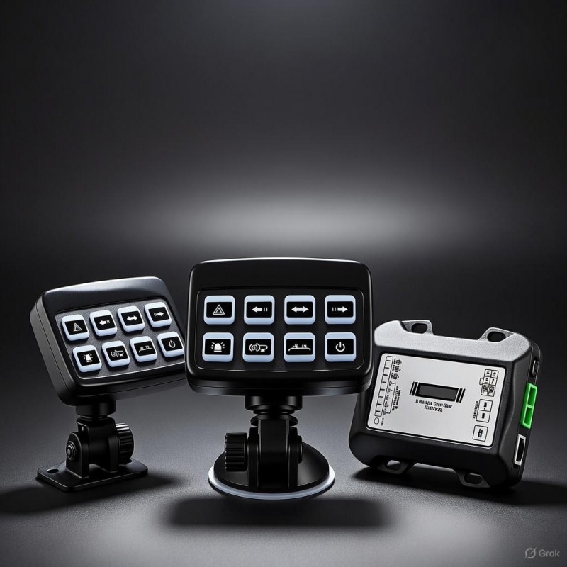 Mando de control programable SW8 con siren kill para puentes barras y sirena