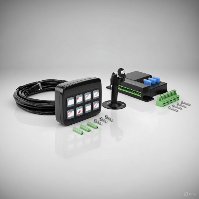 Botonera mando de control universal configurable 12v 24v con relés