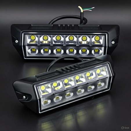 LUZ PERIMETRAL DESTELLOS Y LUZ BLANCA TRABAJO EMS-02