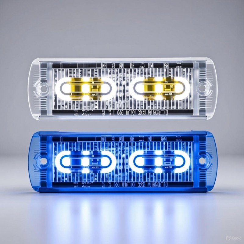 KIT DE LUCES (2) PERIMETRALES CLEARENS AZUL O ÁMBAR CE R65