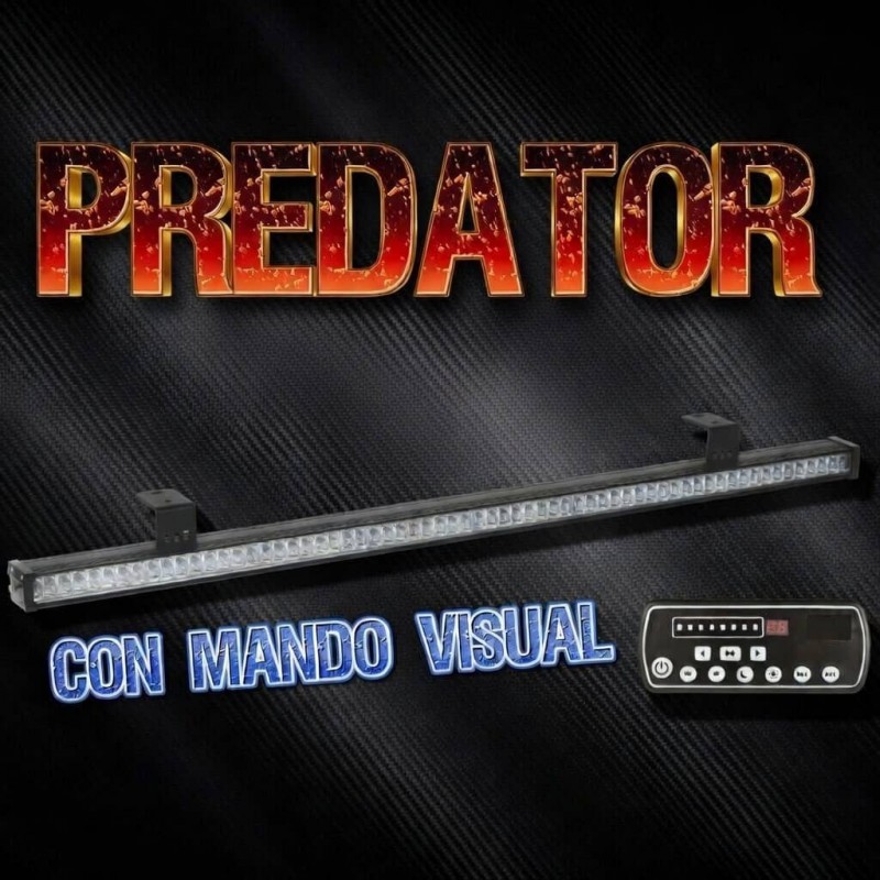 Barra direccional Predator 1176mm CE R65 IP67 con mando visual