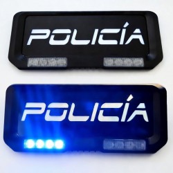 VISOR LED CAMUFLADO DESTELLOS Y CARTEL ILUMINADO PERSONALIZABLE